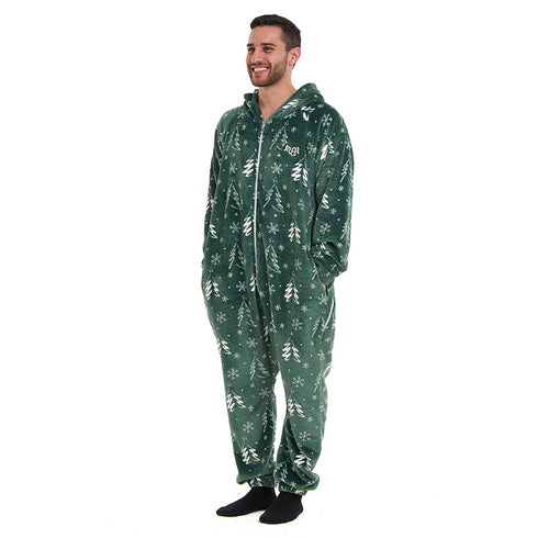 Snuggs Blanket Onesie Green Christmas Tree